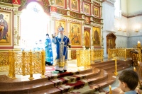 В праздник Благовещения Пресвятой Богородицы митрополит Артемий возглавил Божественную литургию в главном соборе края