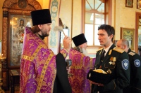 Старинная икона преподобного Алексия собрала дальневосточных казаков на молебен