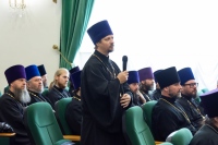 В Хабаровской семинарии под председательством митрополита Артемия состоялось годовое Епархиальное собрание