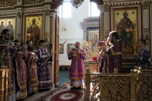 Божественная литургия в Спасо-Преображенском кафедральном соборе 29 апреля 2021 г.