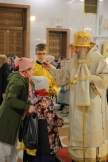 Божественная литургия в кафедральном соборе 1 января
