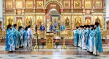 Божественная литургия в Спасо-Преображенском кафедральном соборе 6 июля 2024 г.